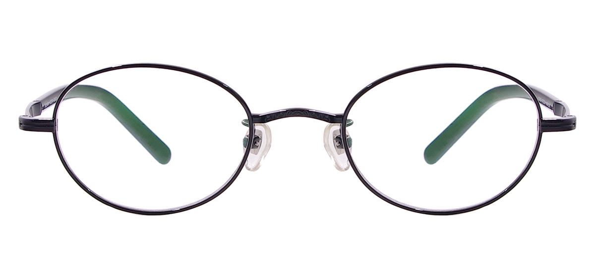 Titanium Round Eyeglasses - Black