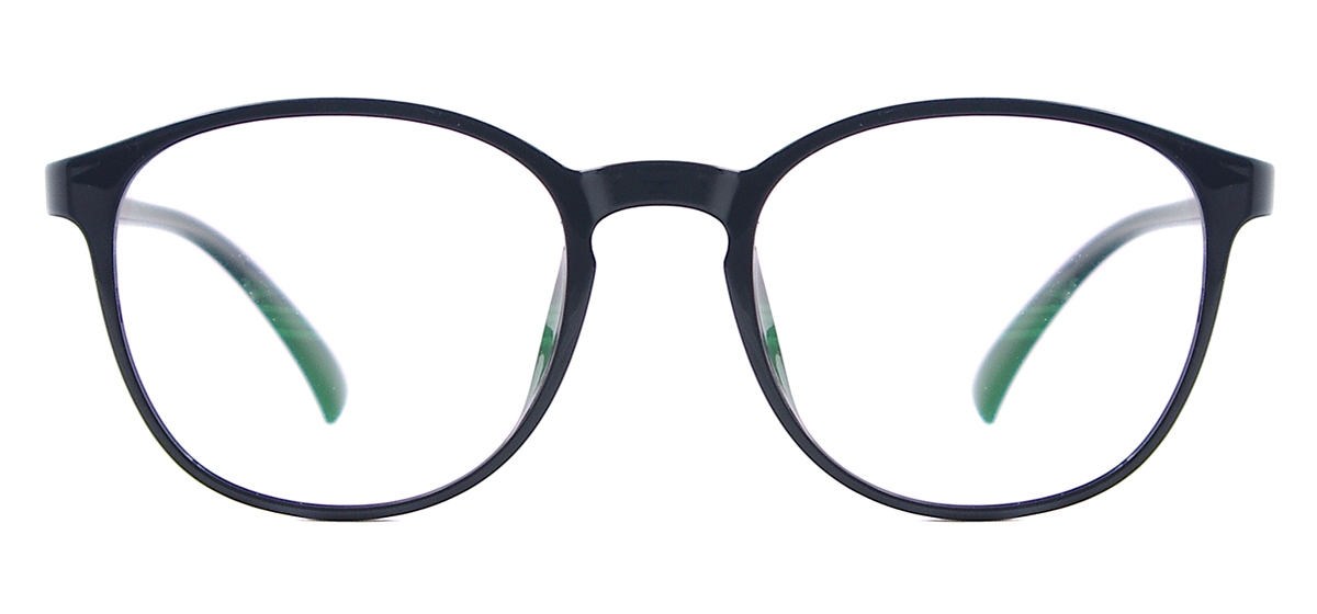 Lightweight Women Round Glasses-Black