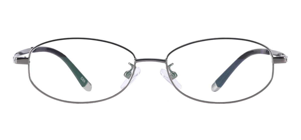 Small Oval Eyeglasses - Gray
