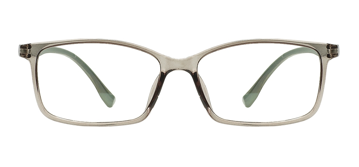 Large Rectangular Glasses - Gray