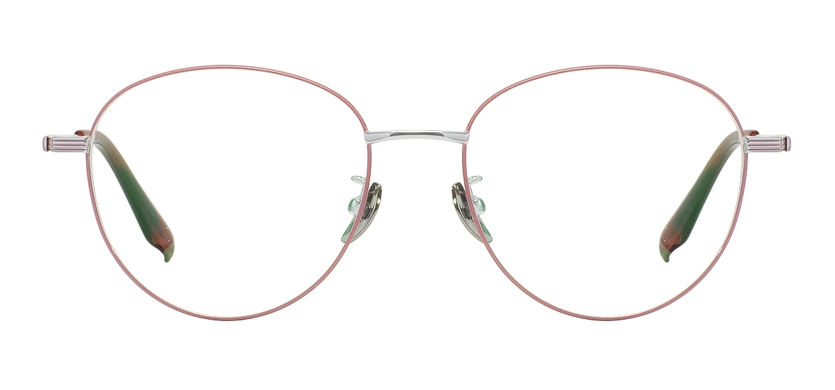 Round Titanium Glasses - Pink