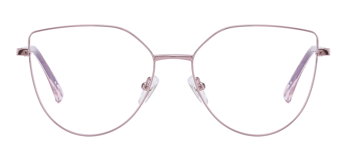 Women Metal Frame Glasses - Purple