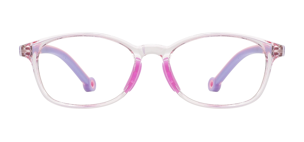 Oval Colorful Children Spectacles - Purple