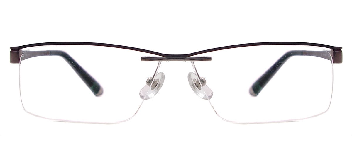 Men Titanium Eyeglasses - Brown