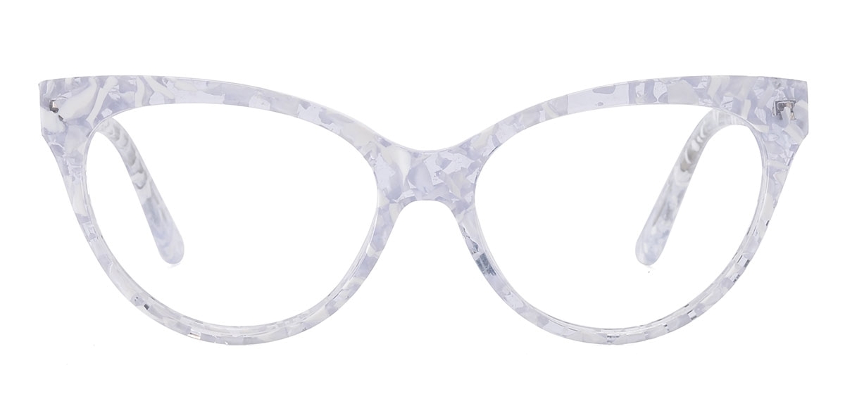 Cat Eye Acetate Spectacles Frame - Transparency