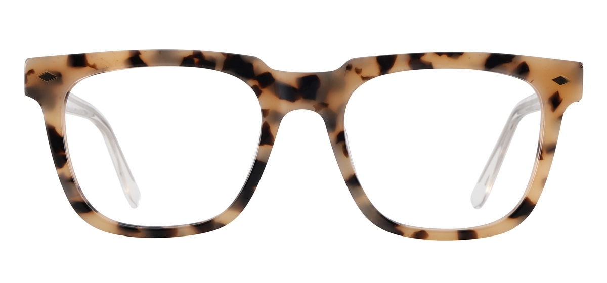 Square Acetate Glasses Frame - Tortoise