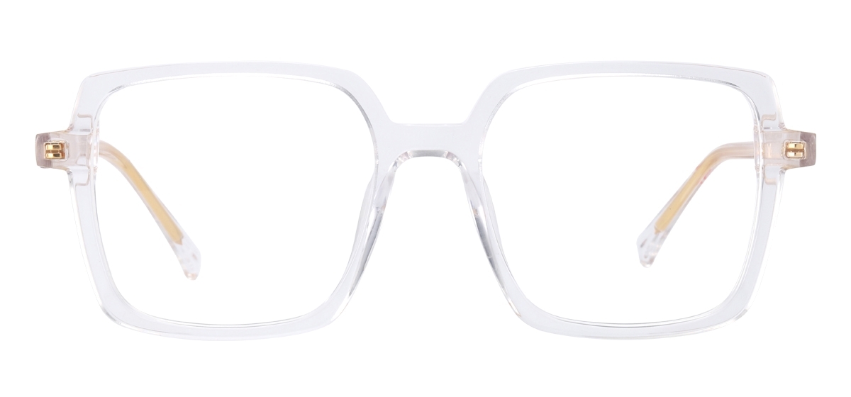 Fashion Square Glasses Frame - Transparency
