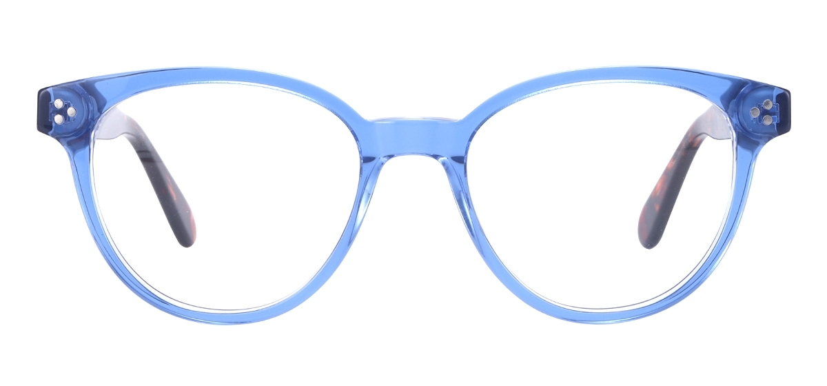 Vintage Round Eyeglasses - Blue