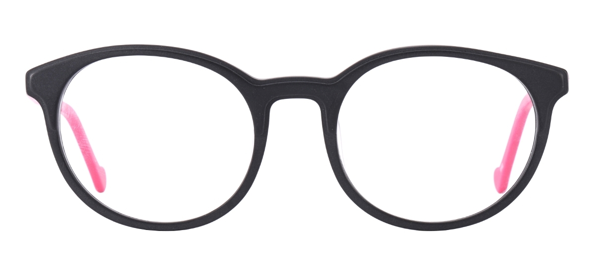 Children Acetate Glasses Frame - Black Magenta