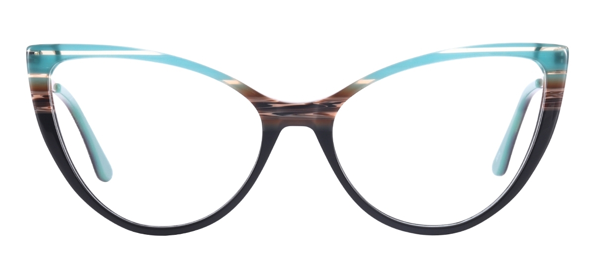 Cat Eye Women Glasses Frame - Green