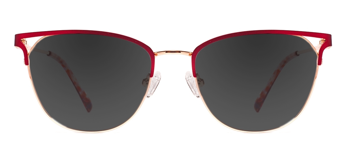 Cat Eye Polarized Sunglasses - Red