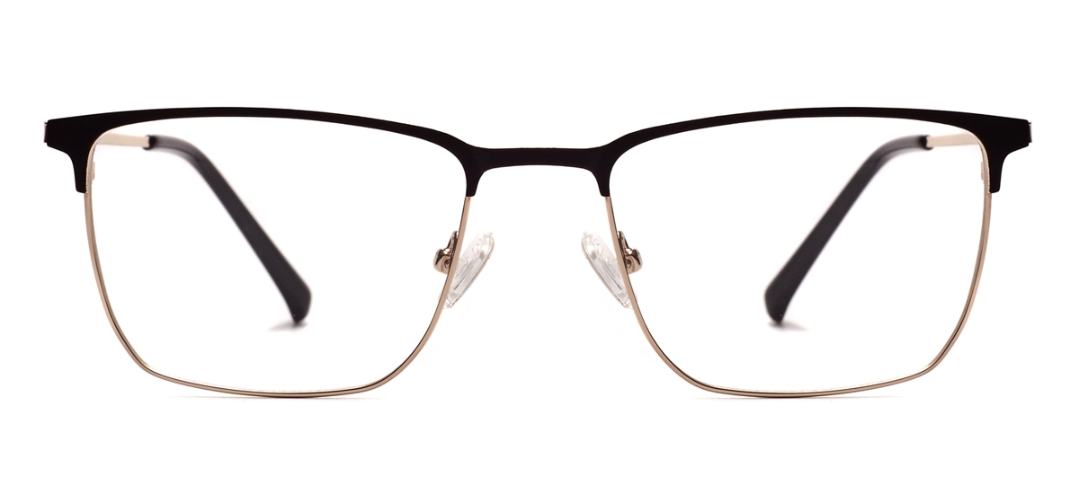 Men and Women Metal Spectacles Frame - Black