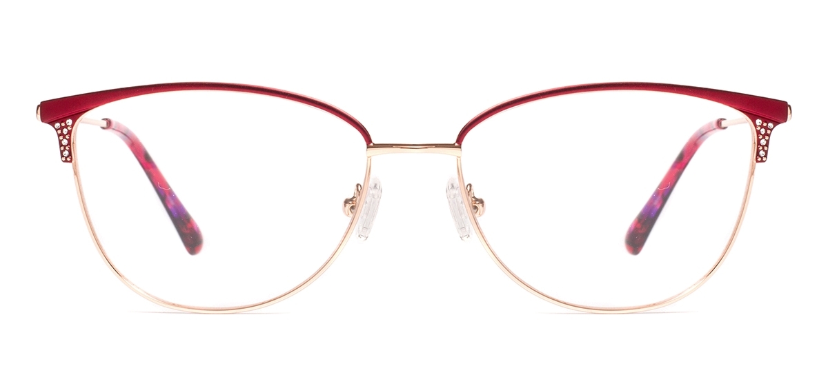 Cat Eye Metal Eyeglasses Frame