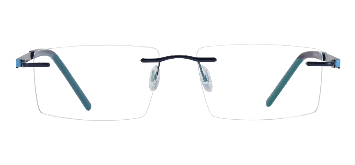 Colorful Rimless Eyeglasses - Blue