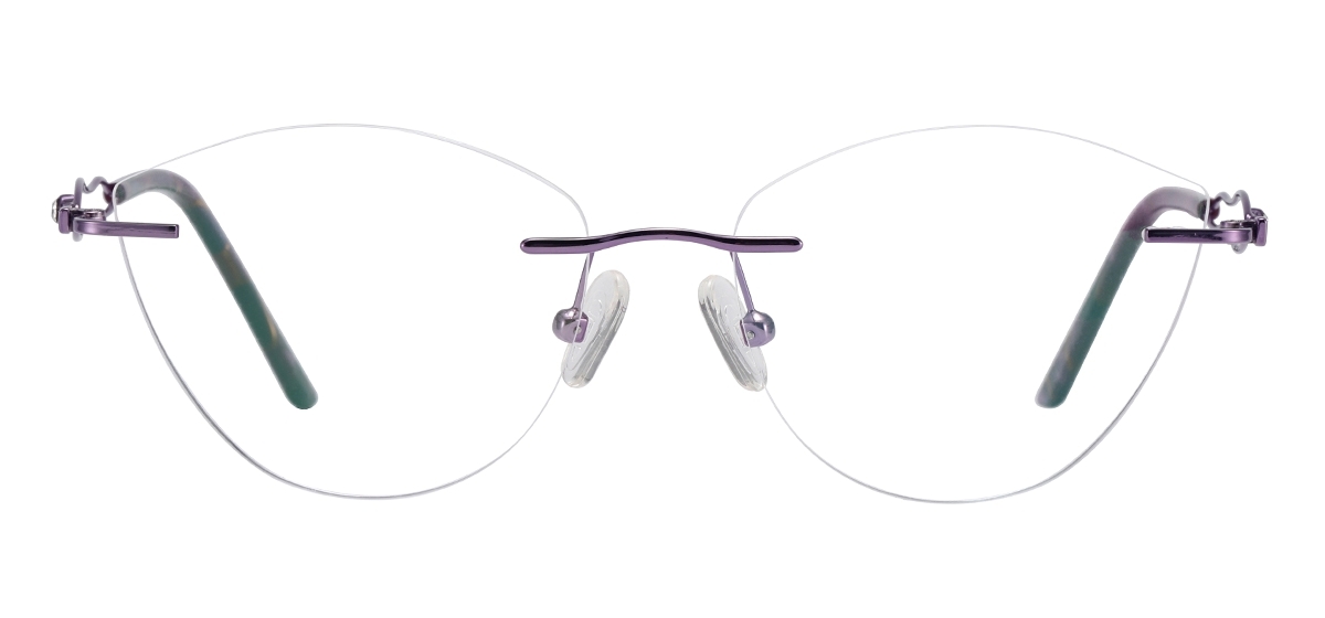 Rimless Cat Eye Glasses