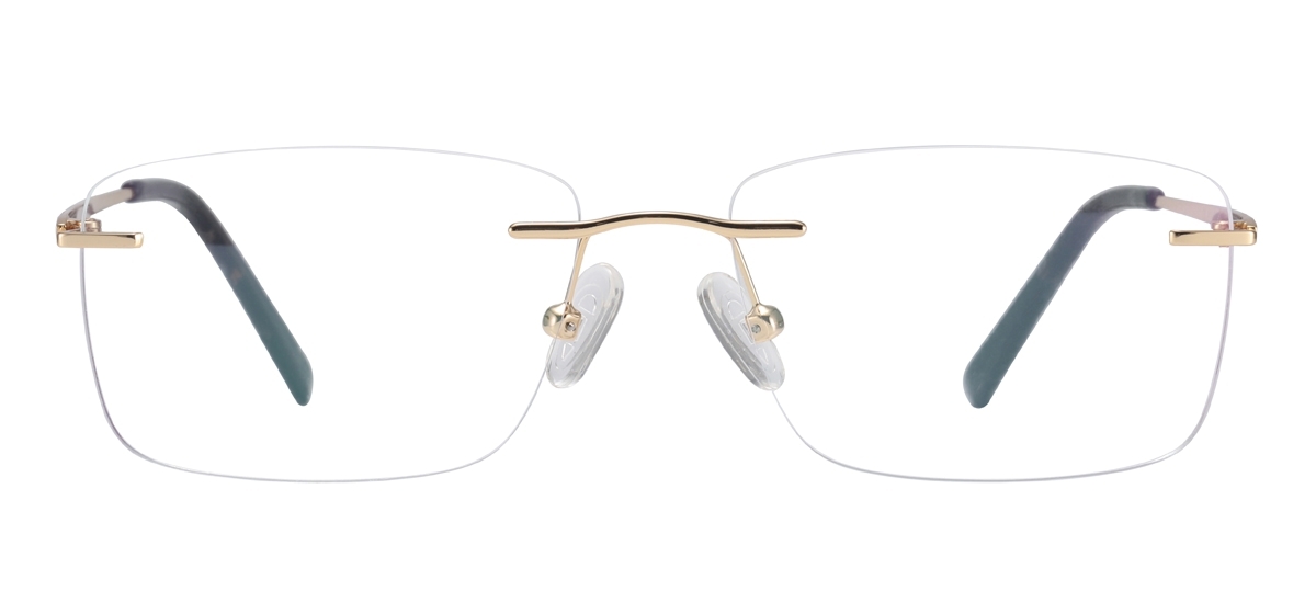 Rimless Rectangular Spectacles