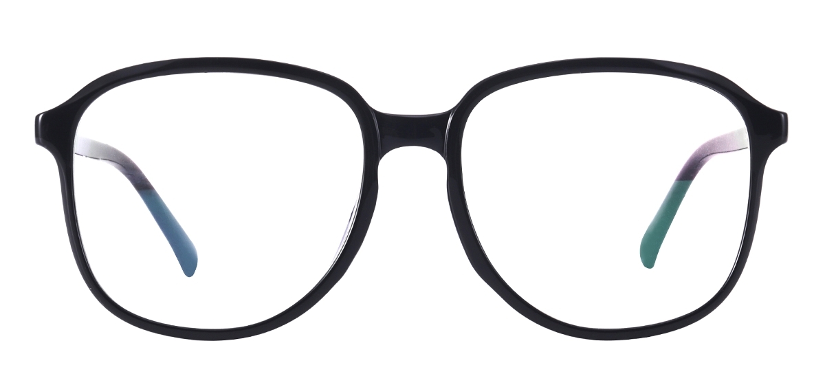 TR90 Oversized Eyeglasses - Black
