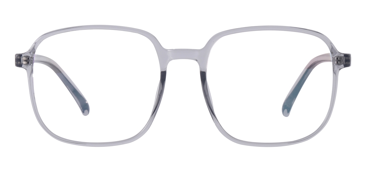 Lightweight Oversized Glasses - Transparent Gray