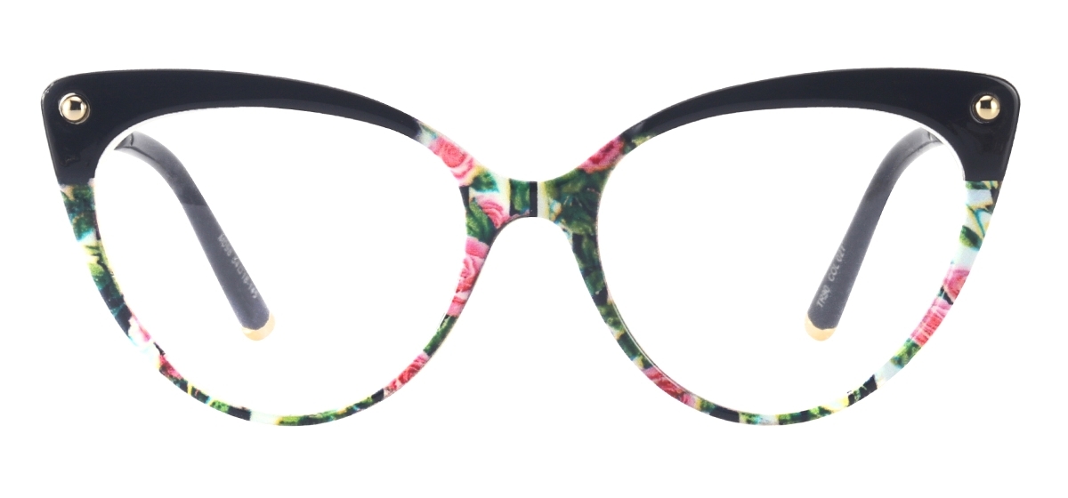 Cat Eye Women Spectacles - Floral
