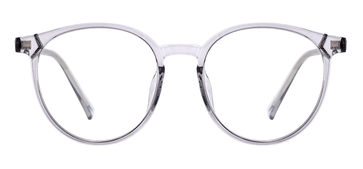 Vintage Clear Glasses - Transparent Gray