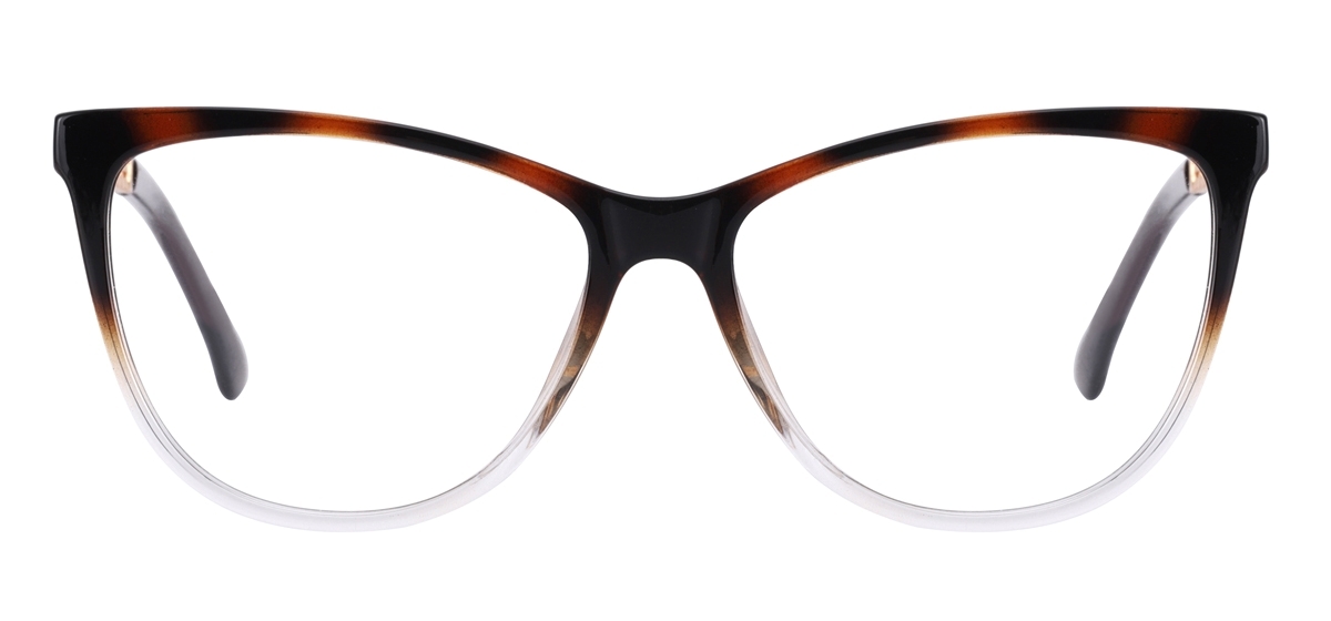 Clear Cat Eye Spectacles - Tortoise