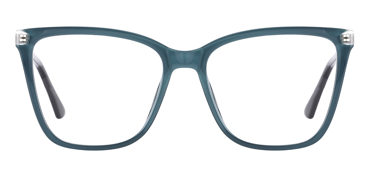 Large Cat Eye Glasses - Blue