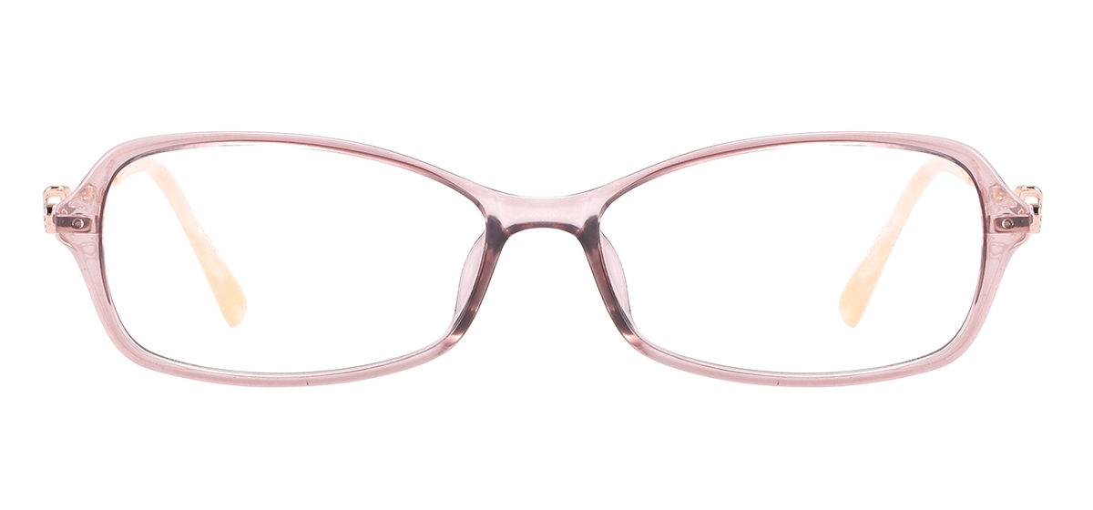 Women Small Glasses - Transparent Brown
