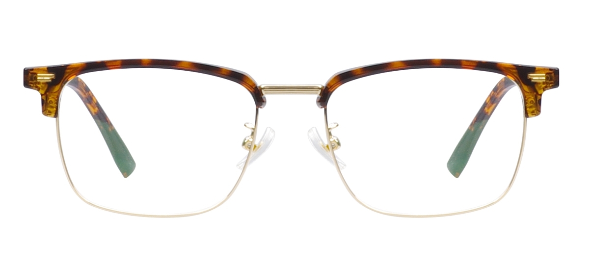 Men Plastic Eyeglasses - Tortoise