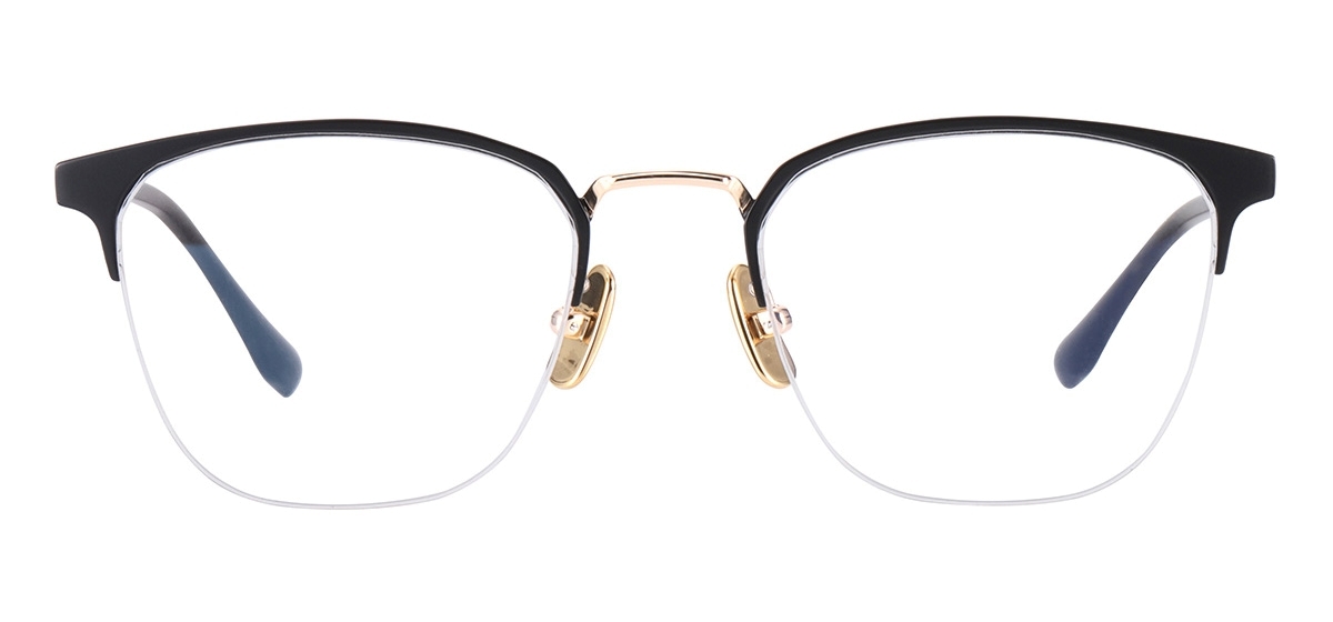 Titanium Vintage Glasses - Black Gold