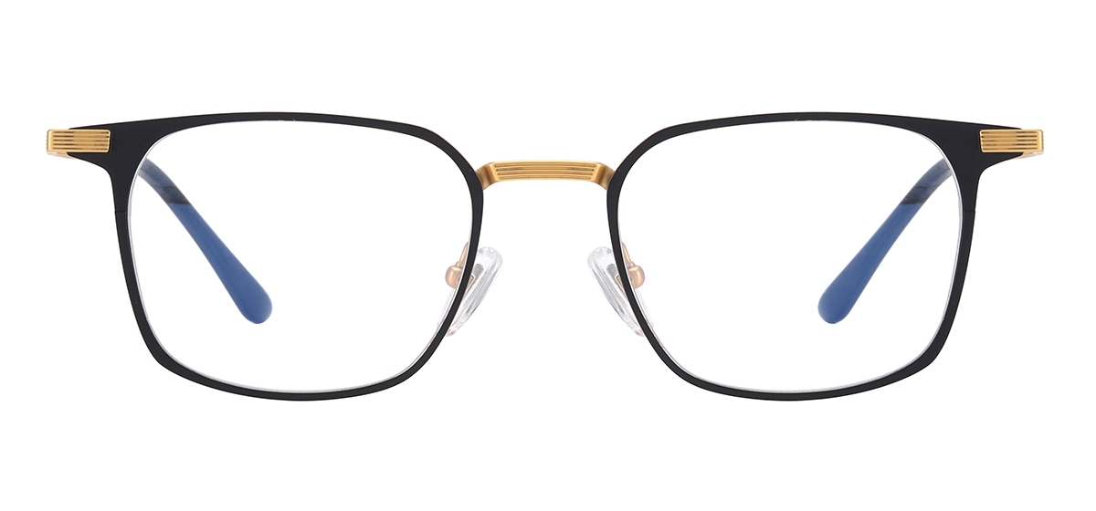 Men Titanium Eyeglasses - Black Gold