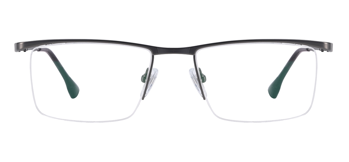 Browline Titanium Glasses - Gray