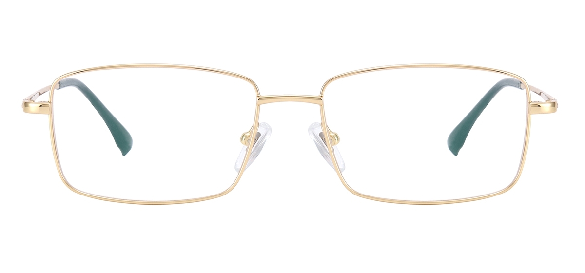 Full Rim Titanium Glasses - Gold