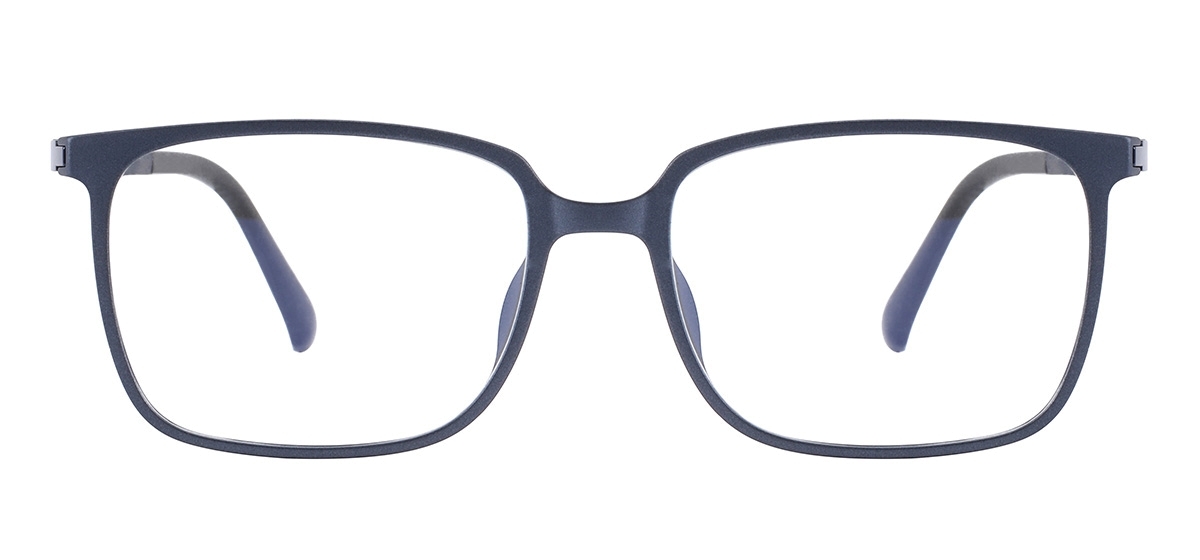 Rectangular Glasses - Blue