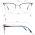 Cat Eye Stainless Steel Eyeglasses Frame