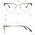 Cat Eye Metal Eyeglasses Frame