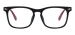 Square TR90 Optical Frames - Black-Red