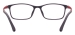 TR90 Rectangle Optical Frames - Red