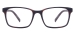 Acetate Rectangle Glasses Frames - Brown