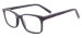 Acetate Rectangle Glasses Frames - Brown