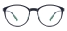 Lightweight Women Round Glasses-Black