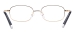 Metal Oval Eyeglasses - Gold