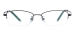 Metal Oval Eyeglasses - Black