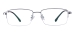 Large Metal Eyeglasses - Silver