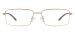 Metal Rectangle Glasses Frames - Gold