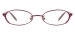 Small Metal Women Spectacles   - Red