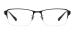 Titanium Half Rim Glasses Frame - Black