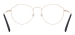 Full Rim Metal Cat Eye Eyewear - Black Gold