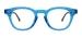 Round Vintage Spectacles - Transparent Blue