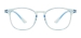 Round Clear Glasses Frame - Blue