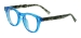 Round Vintage Spectacles - Transparent Blue